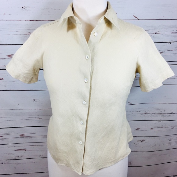 talbots linen tops